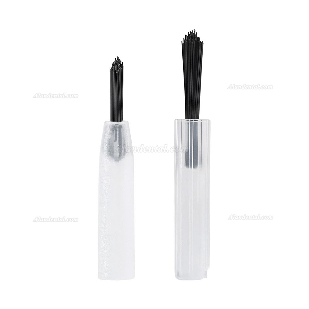 100pcs Disposable Dental Applicator Tips Brush + 2pcs Handles Replaceable Composite